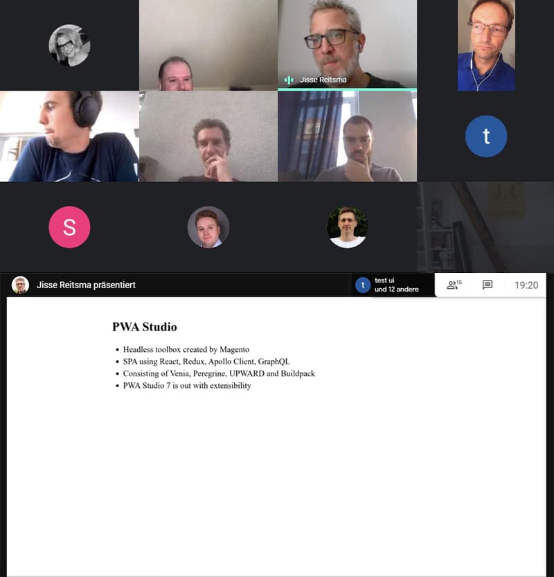 Jisse Reitsma sprach beim Magento Stammtisch Kiel zum Magento 2 PWA Studio